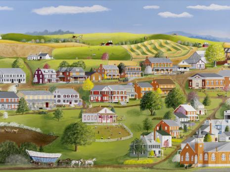 Christopher Lanser, cross keys, village